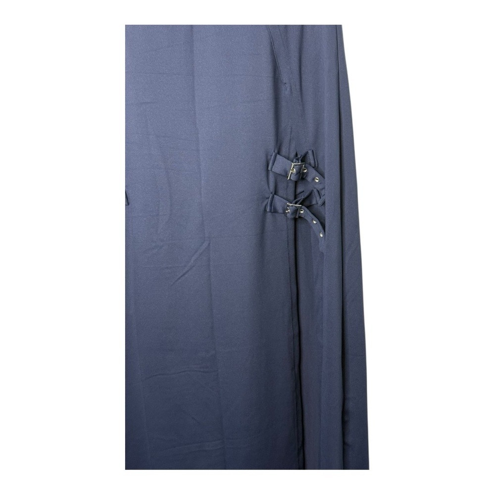 Halara High Waisted Decorative Buckle Split 2-in-1 Maxi Skirt Sapphire XS NWT - Picture 9 of 13